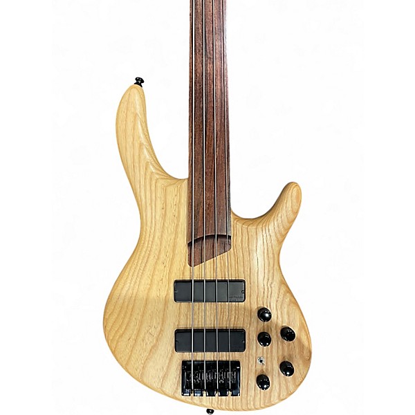 Used Cort B4FL Natural Electric Bass Guitar