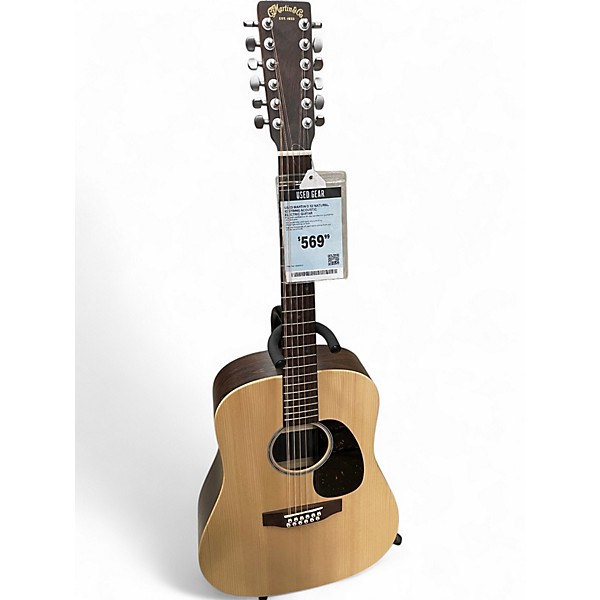 Used Martin D X2 Natural 12 String Acoustic Electric Guitar