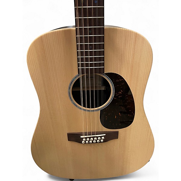 Used Martin D X2 Natural 12 String Acoustic Electric Guitar