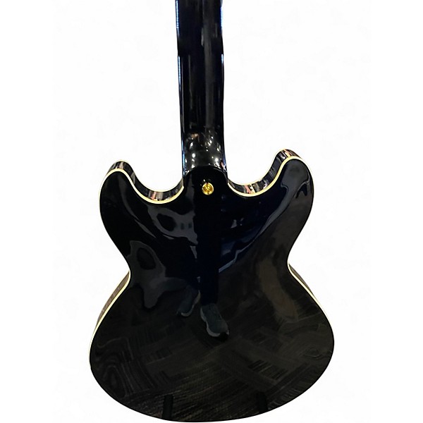 Used Harley Benton SEMI HOLLOW Black Hollow Body Electric Guitar