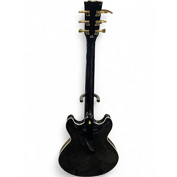 Used Harley Benton SEMI HOLLOW Black Hollow Body Electric Guitar