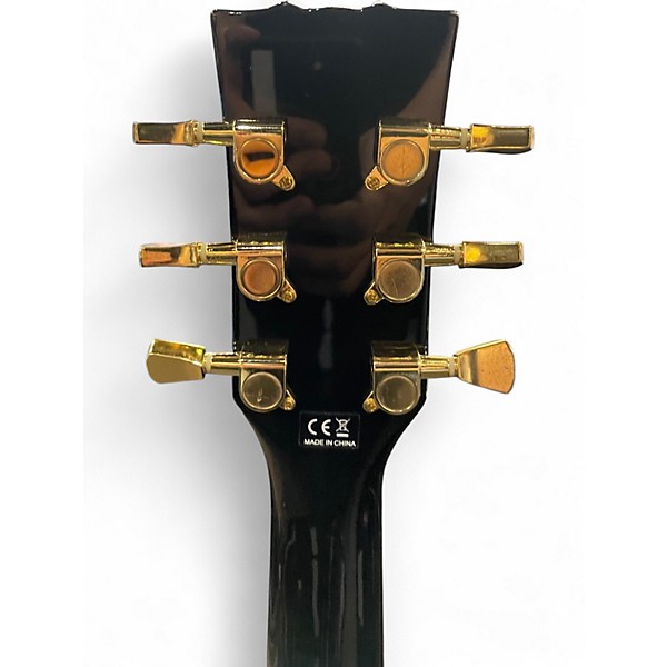 Used Harley Benton SEMI HOLLOW Black Hollow Body Electric Guitar