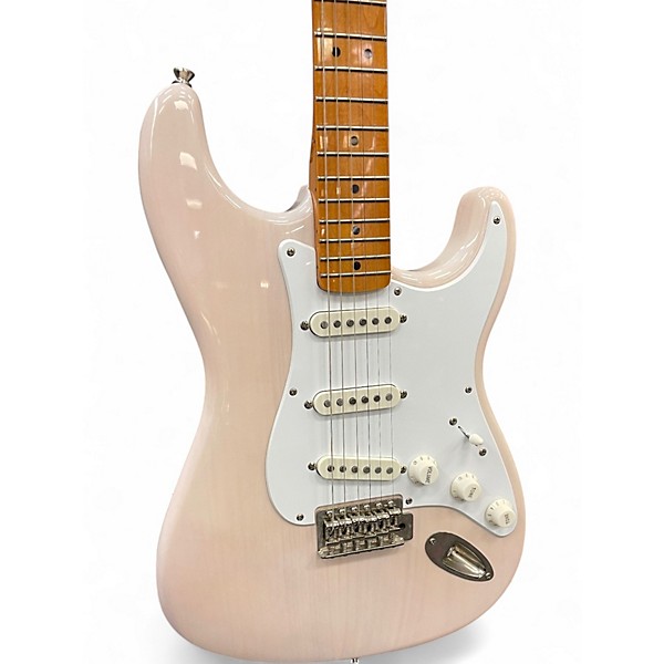 Used Squier CLASSIC VIBE 50S STRATOCASTER White Blonde Solid Body Electric Guitar