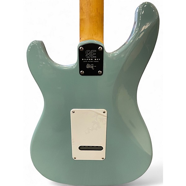 Used PRS SE Silver Sky Light blue Solid Body Electric Guitar