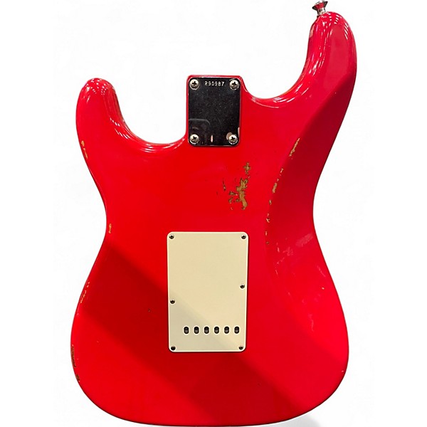 Used Fender CUSTOM SHOP 1961 STRATOCASTER RELIC Fiesta Red Solid Body Electric Guitar