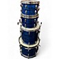 Vintage 1970s Slingerland 4 Piece Drum set Blue Pearl Agate Drum Kit