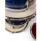Vintage 1970s Slingerland 4 Piece Drum set Blue Pearl Agate Drum Kit