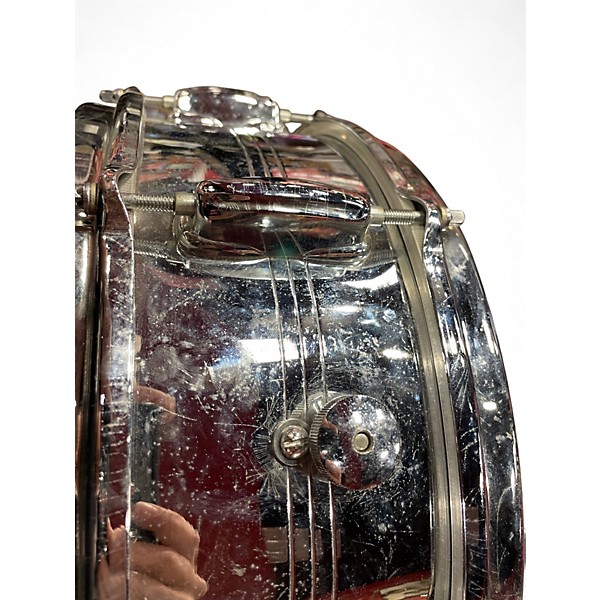 Vintage 1970s Slingerland 5.5X14 Gene Krupa Sound King Chrome Drum