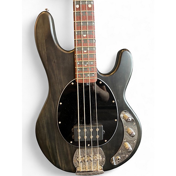 Used Sterling by Music Man S.U.B. STINGRAY RAY4 SATIN TRANSPARENT BLACK Electric Bass Guitar