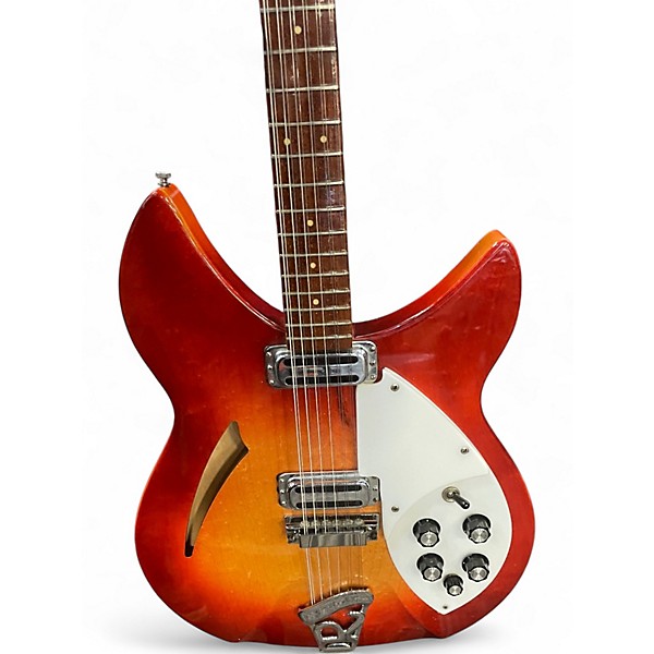 Vintage 1966 Rickenbacker 12 String Cherry Sunburst Hollow Body Electric Guitar