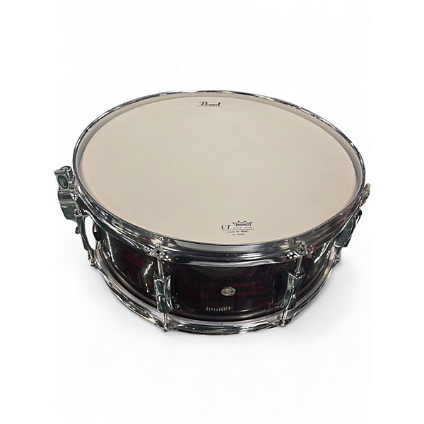 Used Pearl 14in LIMITED EDITION TAIWAN RED LAQUER Drum