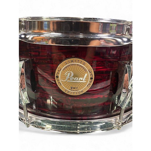 Used Pearl 14in LIMITED EDITION TAIWAN RED LAQUER Drum