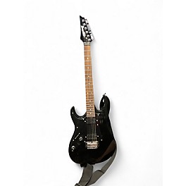 Used Ibanez GIO LEFT HANDED Metallic Black Solid Body Electric Guitar