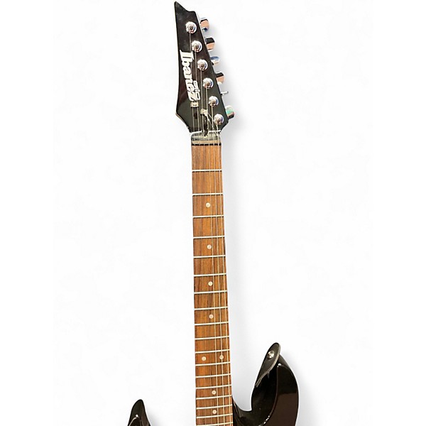 Used Ibanez GIO LEFT HANDED Metallic Black Solid Body Electric Guitar