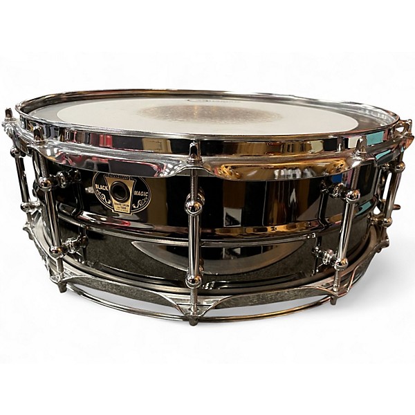Used Ludwig 5.5X14 Black Magic Snare Black Drum