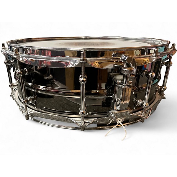 Used Ludwig 5.5X14 Black Magic Snare Black Drum