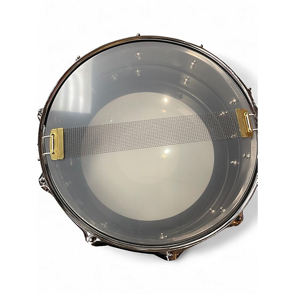 Used Ludwig 5.5X14 Black Magic Snare Black Drum