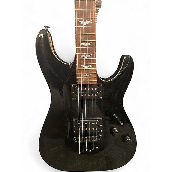 Used Schecter Guitar Research Spitfire 6 Black Solid Body Electric Guitar