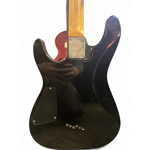 Used Schecter Guitar Research Spitfire 6 Black Solid Body Electric Guitar