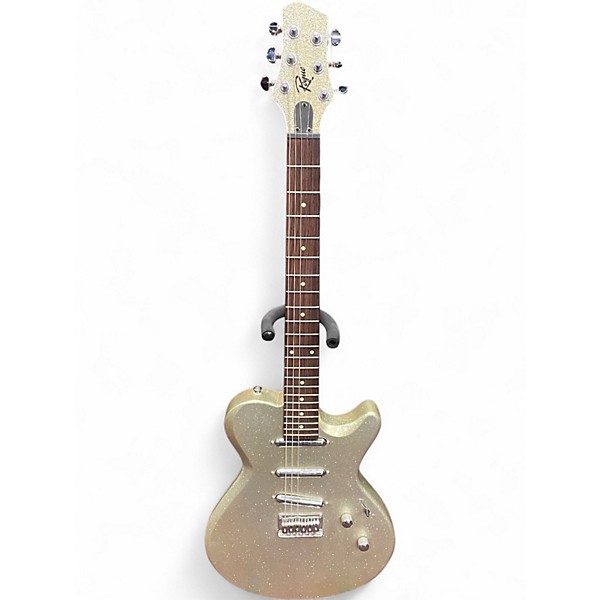 Used Rogue Lipstick Gold Sparkle Solid Body Electric Guitar