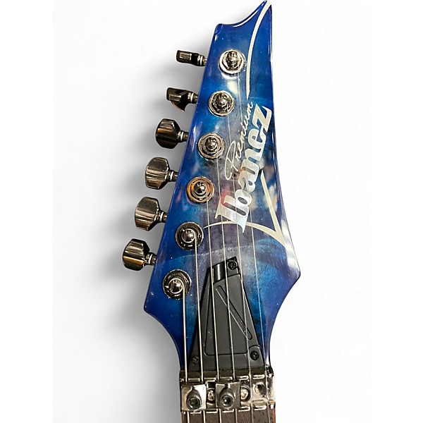 Used Ibanez Rg1070pbz Blue Solid Body Electric Guitar