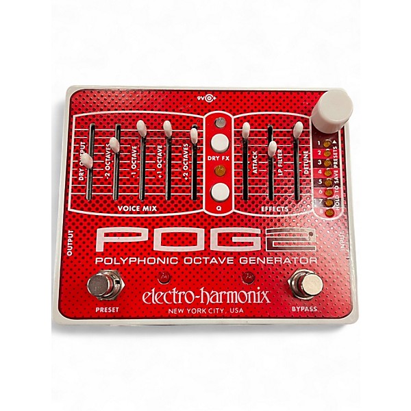 Used Electro-Harmonix Pog2 Polyphonic Octave Generator Effect Pedal