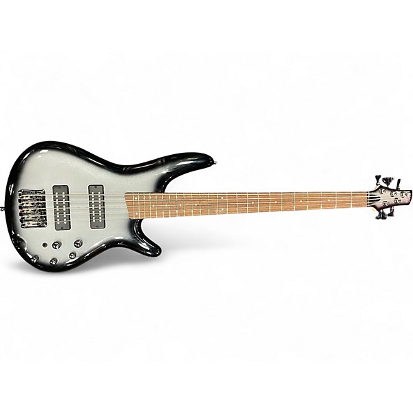 Used Ibanez SR305 5 String SILVER BURST Electric Bass Guitar