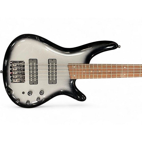 Used Ibanez SR305 5 String SILVER BURST Electric Bass Guitar