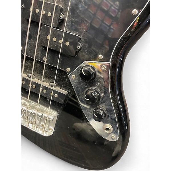 Used Squier Vintage Modified Jaguar Bass Black Electric Bass Guitar