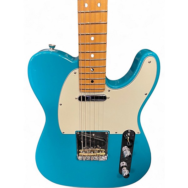 Used Fender American Professional II Telecaster Miami Blue Solid Body Electric Guitar