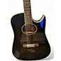 Used Eleca EAG12TSBK Trans Black Acoustic Electric Guitar