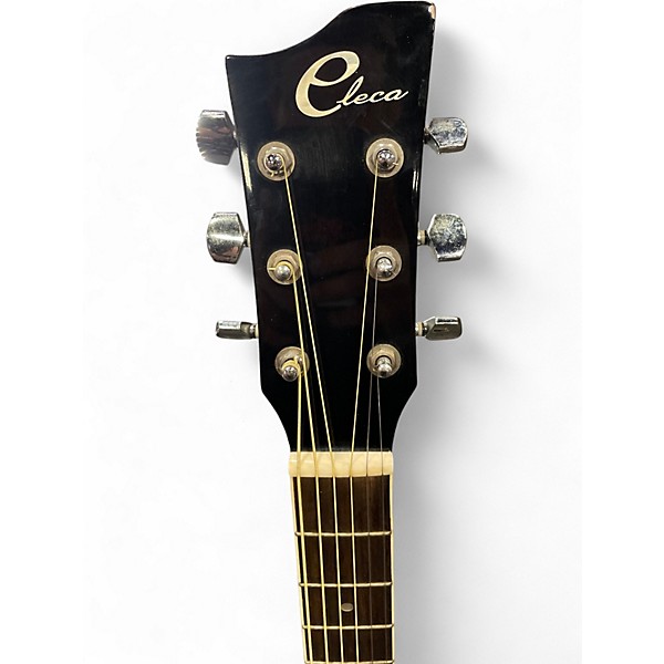 Used Eleca EAG12TSBK Trans Black Acoustic Electric Guitar