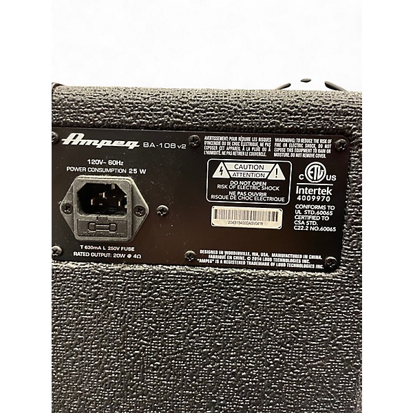 Used Ampeg BA108 25W 1X8 Bass Combo Amp