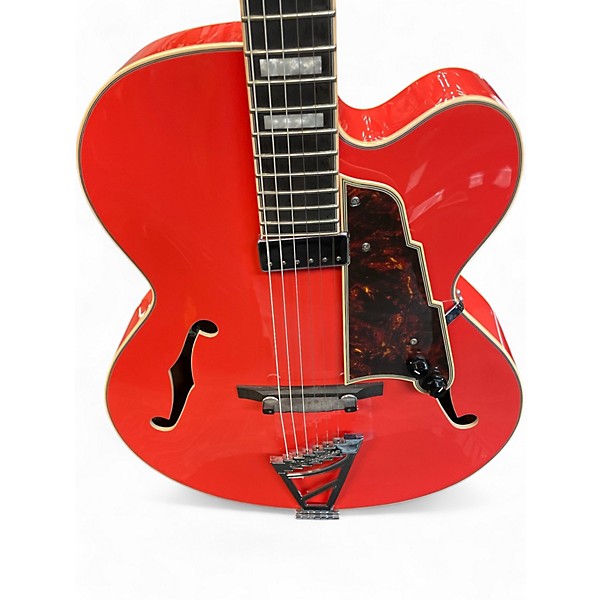 Used D'Angelico EXL-1 Orange Hollow Body Electric Guitar