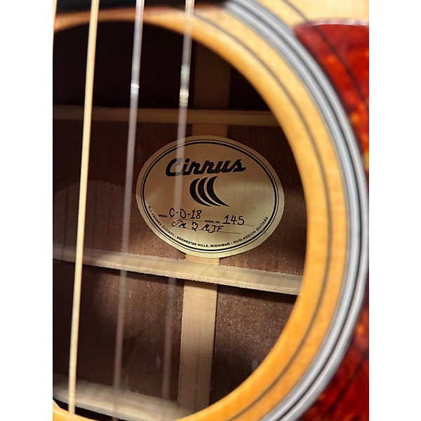 Used Cirrus CD-18 Natural Acoustic Guitar