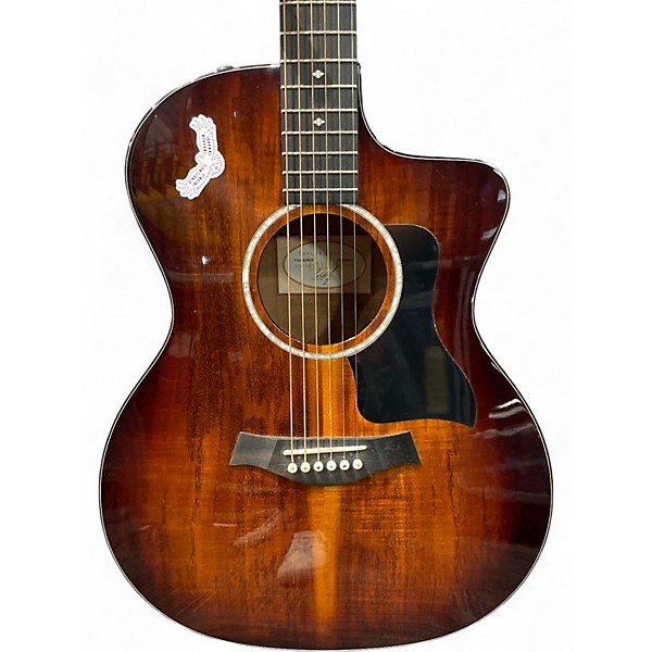 Used Taylor 224CEKDLX Koa Burst Acoustic Electric Guitar