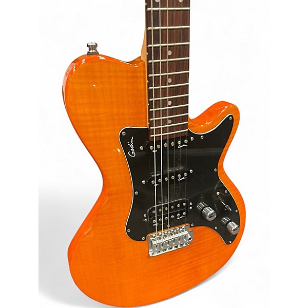 Used Godin SD22 Orange Solid Body Electric Guitar
