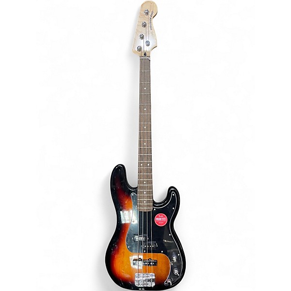 Used Squier Affinity Precision Bass 3 Color Sunburst Electric Bass Guitar