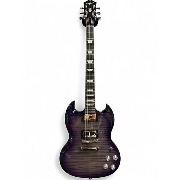Used Epiphone SG MODERN FIGURED Trans Purple Solid Body Electric Guitar