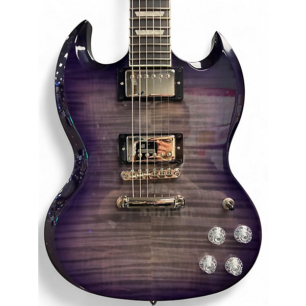 Used Epiphone SG MODERN FIGURED Trans Purple Solid Body Electric Guitar