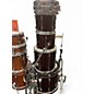 Used Pearl 5 Piece Export Wine Red Drum Kit thumbnail