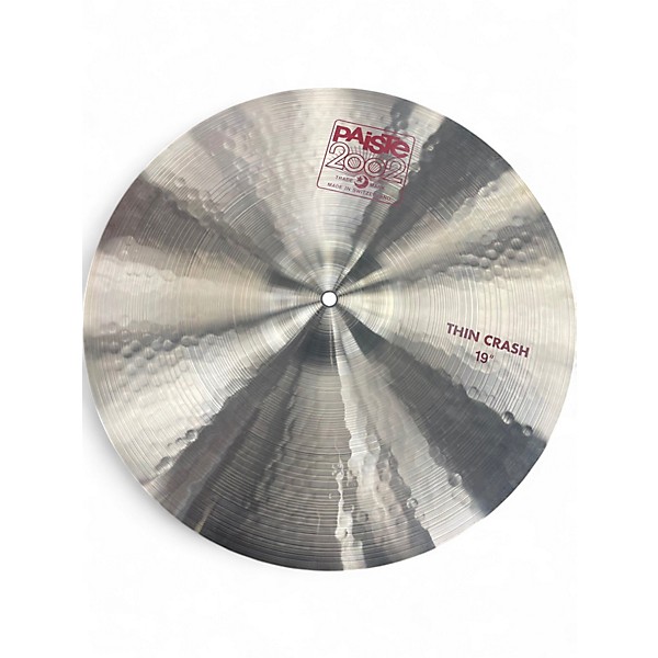 Used Paiste 19in 2002 Thin Crash Cymbal
