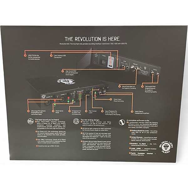 Used Black Lion Audio Revolution 6x6 Audio Interface