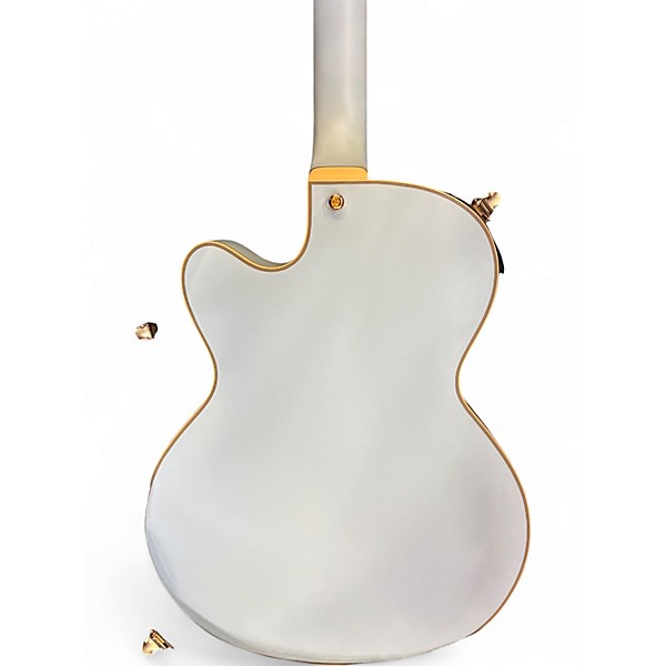 Used D'Angelico Deluxe DH Matte Powder Blue Hollow Body Electric Guitar