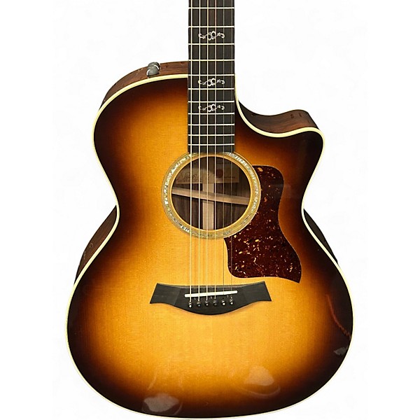 Used Taylor CUSTOM 414CE Tobacco Burst Acoustic Electric Guitar