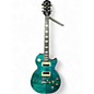 Used Epiphone Les Paul Traditional Pro Ocean Turquoise Solid Body Electric Guitar thumbnail