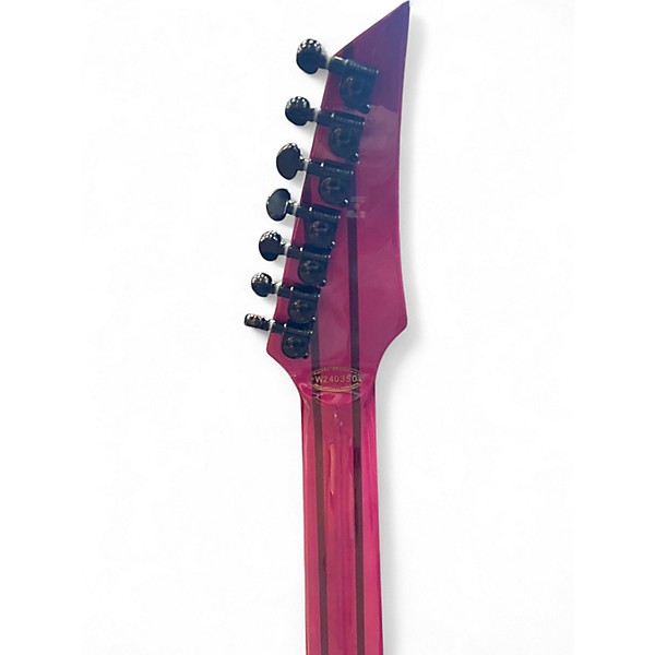 Used Agile INTERCEPTOR PRO 727 TRIBAL PURPLE Solid Body Electric Guitar
