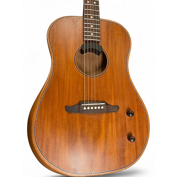 Used 2020s Fender Highway Acoustisonic Natural Acoustic Electric Guitar