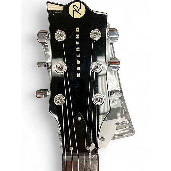Used 2000s Reverend Manta Ray HB Vintage Sunburst Hollow Body Electric Guitar