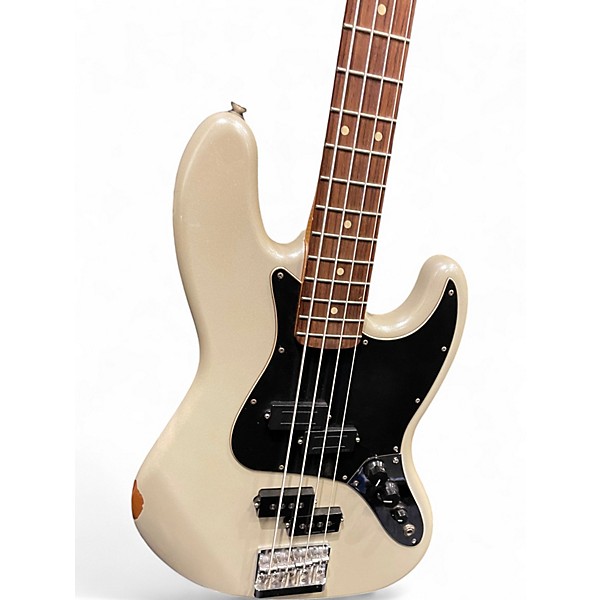 Used Fender Blacktop Jazz Bass Olympic Pearl Electric Bass Guitar